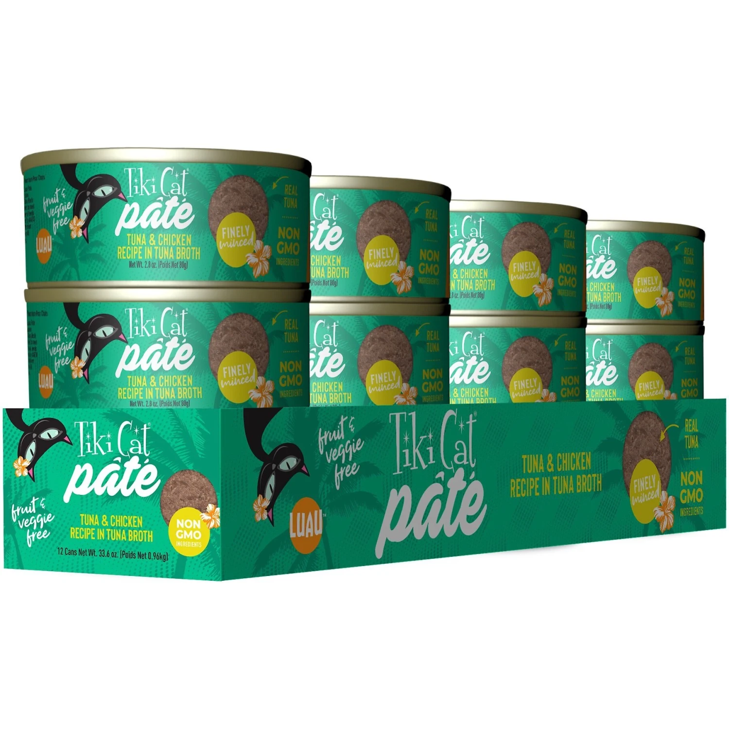 Tiki Cat Luau Ahi Tuna & Chicken Pate Wet Cat Food 4 Tiki Cat Luau Ahi Tuna & Chicken Pate Wet Cat Food - Image 2