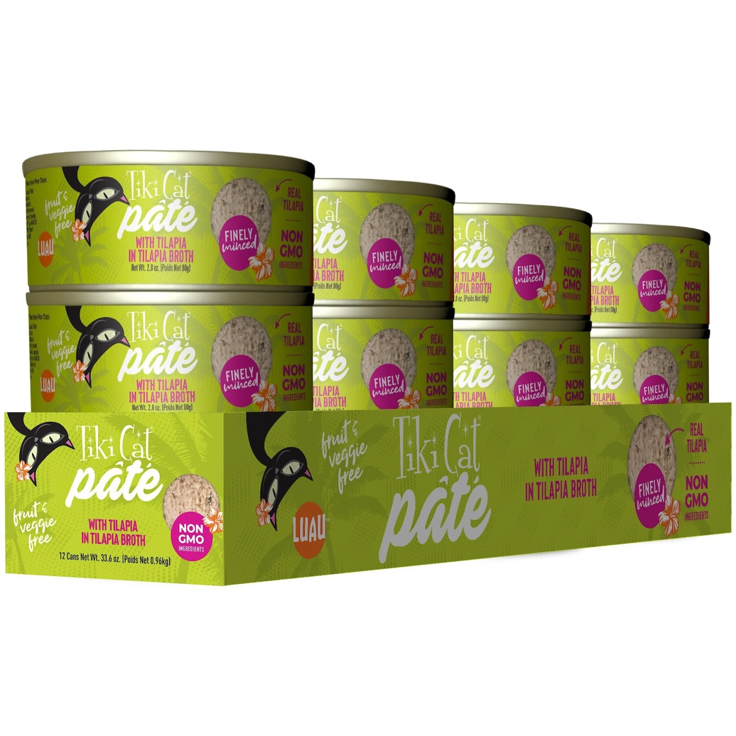 Tiki Cat Luau Tilapia Pate Wet Cat Food 4 Tiki Cat Luau Tilapia Pate Wet Cat Food - Image 2