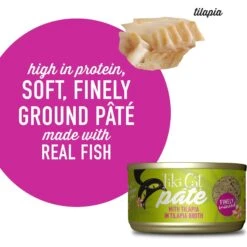Tiki Cat Luau Tilapia Pate Wet Cat Food 13 Tiki Cat Luau Tilapia Pate Wet Cat Food -Blue Buffalo Shop 526302 PT3. AC SS1800 V1657658484