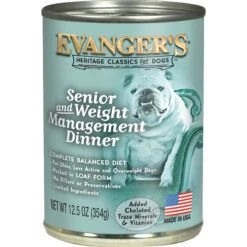 Evanger's Classic Recipes Senior & Weight Management Dinner Canned Dog Food