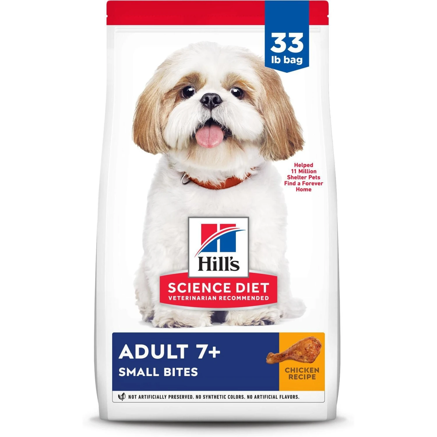 Hill's Science Diet Adult 7+ Small Bites Chicken Meal, Barley & Rice Recipe Dry Dog Food 3 Hill's Science Diet Adult 7+ Small Bites Chicken Meal, Barley & Rice Recipe Dry Dog Food