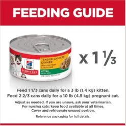 Hill's Science Diet Kitten Tender Chicken Dinner Canned Cat Food 18 Hill's Science Diet Kitten Tender Chicken Dinner Canned Cat Food -Blue Buffalo Shop 52774 PT7. AC SS1800 V1598157368