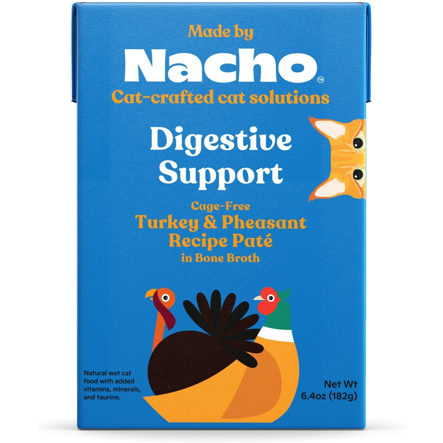 Made By Nacho Digestive Support Cage-Free Turkey & Pheasant Recipe In Bone Broth Pate Wet Cat Food 3 Made By Nacho Digestive Support Cage-Free Turkey & Pheasant Recipe In Bone Broth Pate Wet Cat Food