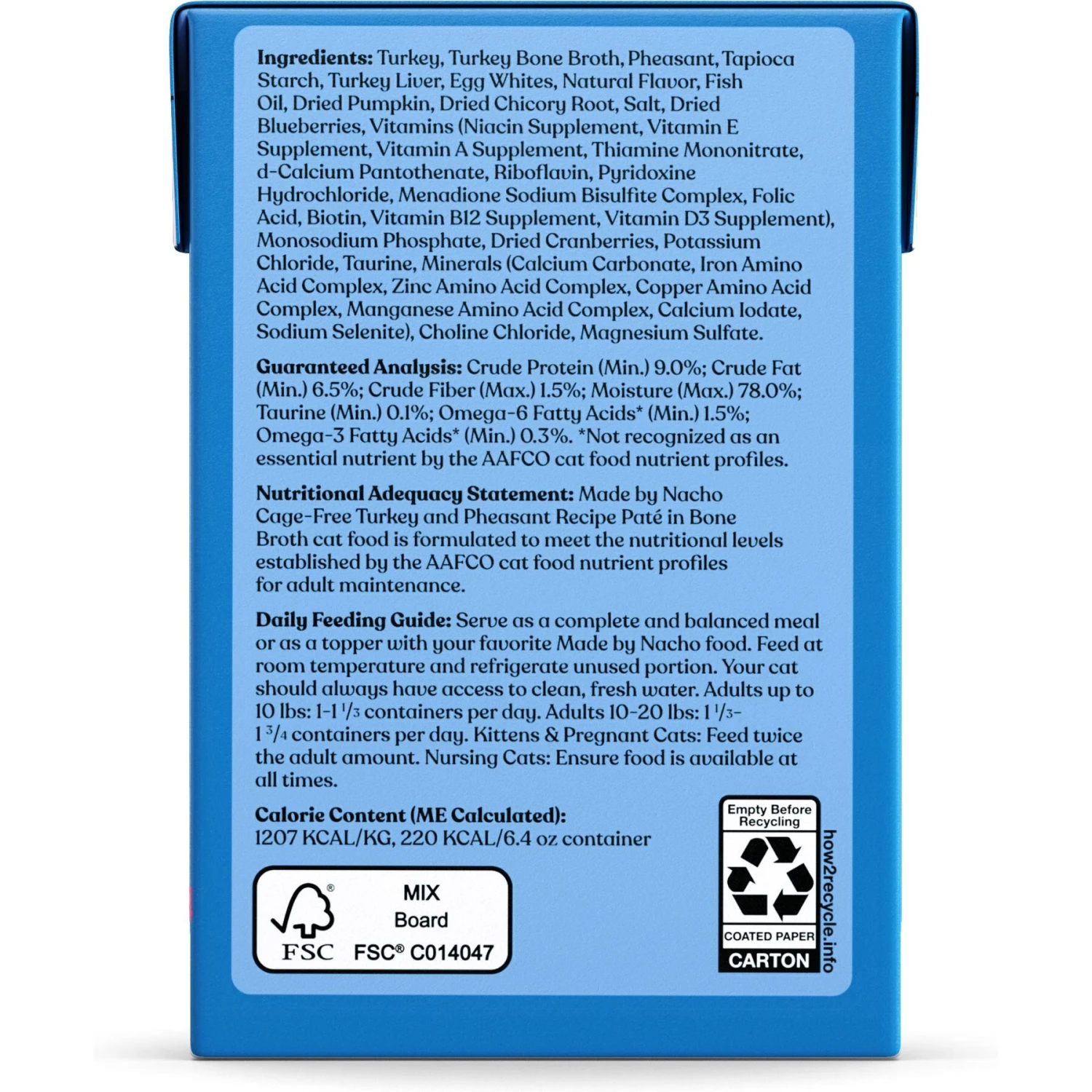 Made By Nacho Digestive Support Cage-Free Turkey & Pheasant Recipe In Bone Broth Pate Wet Cat Food 5 Made By Nacho Digestive Support Cage-Free Turkey & Pheasant Recipe In Bone Broth Pate Wet Cat Food - Image 3