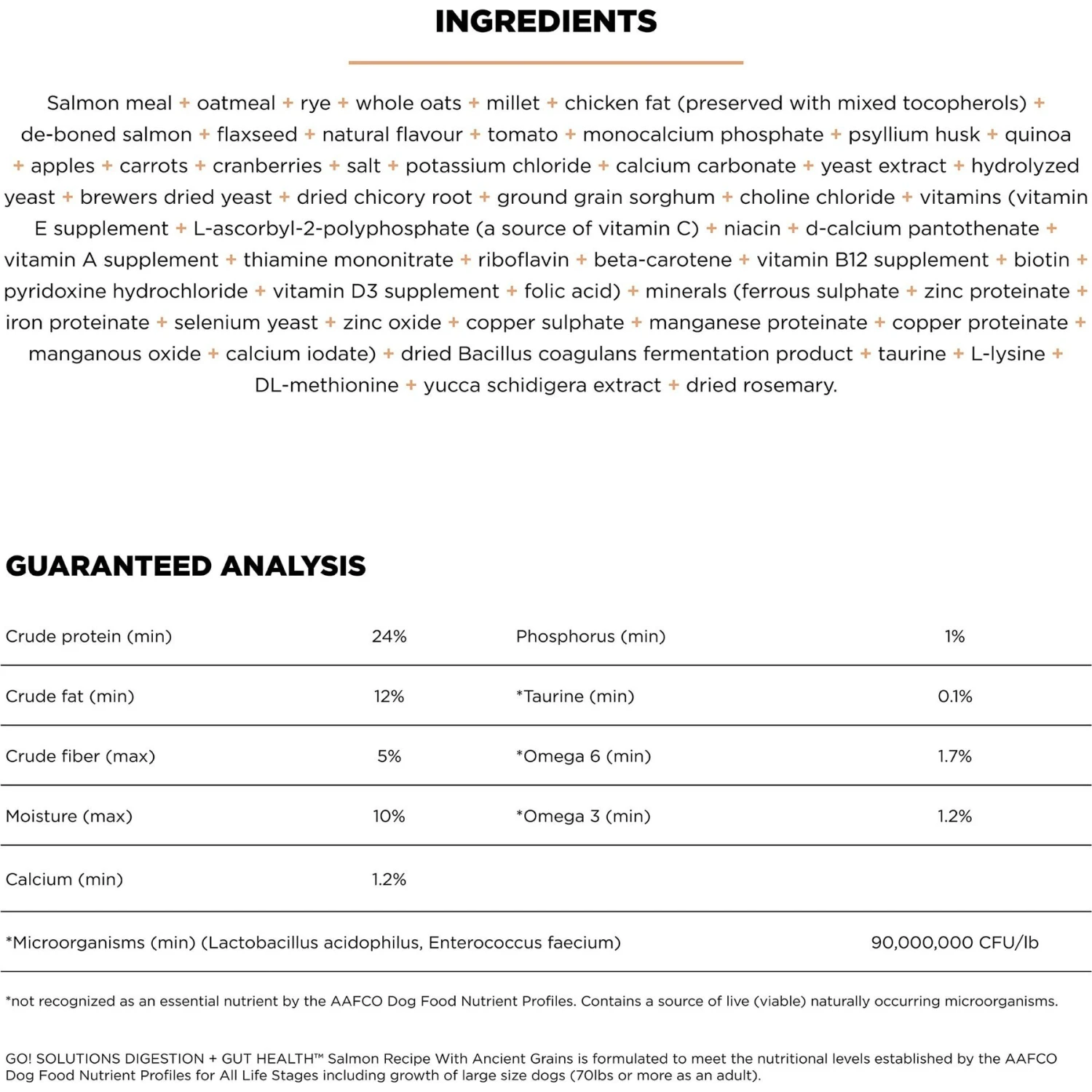 Go! Solutions Digestion + Gut Health Salmon Recipe With Ancient Grains For Dogs 6 Go! Solutions Digestion + Gut Health Salmon Recipe With Ancient Grains For Dogs - Image 4