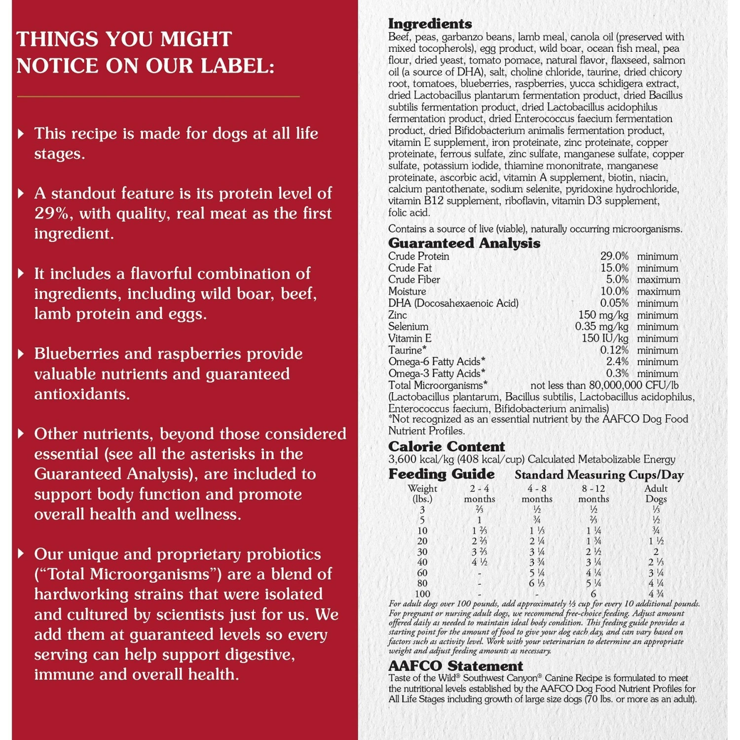 Taste Of The Wild Southwest Canyon Grain-Free Dry Dog Food 5 Taste Of The Wild Southwest Canyon Grain-Free Dry Dog Food - Image 3