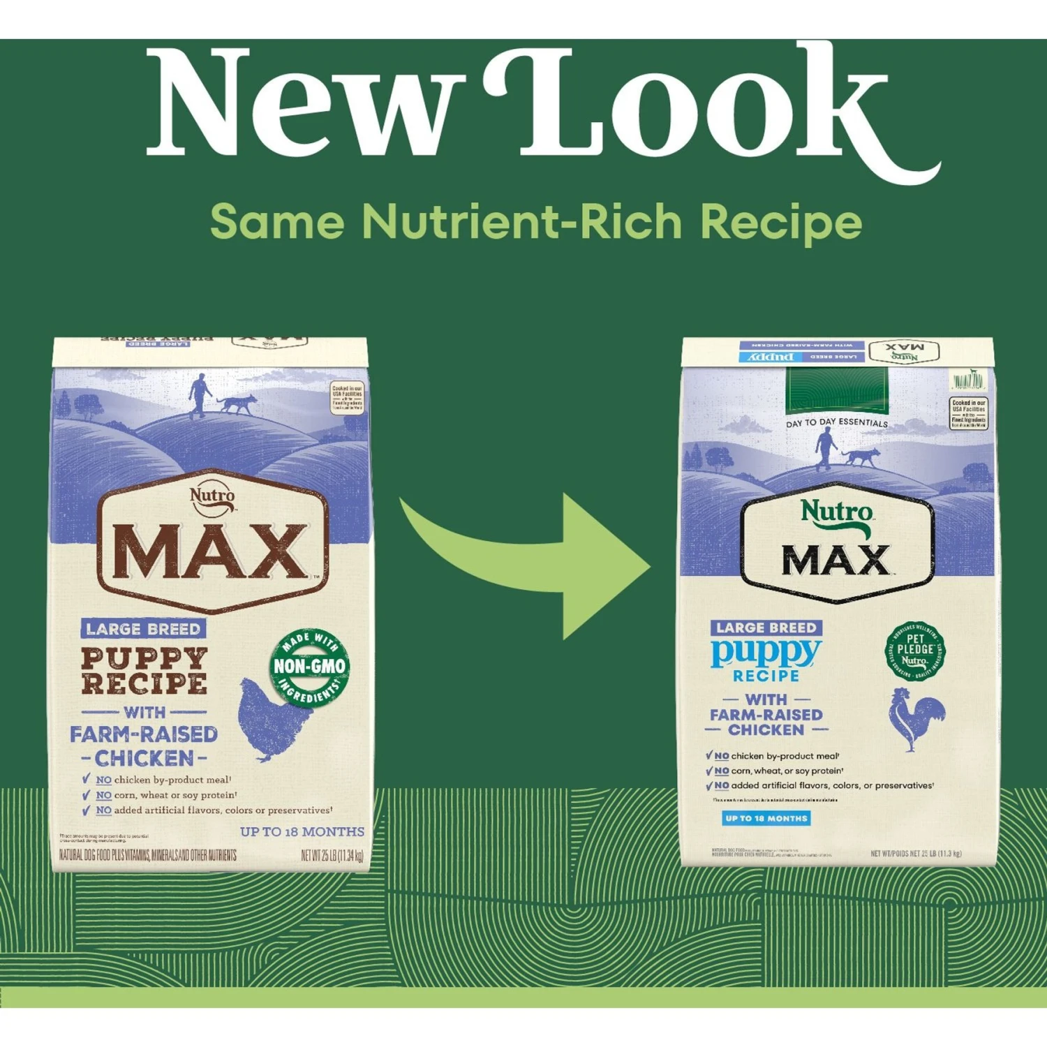 Nutro Max Large Breed Puppy Farm-Raised Chicken Recipe Natural Dry Dog Food, 25-lb Bag 4 Nutro Max Large Breed Puppy Farm-Raised Chicken Recipe Natural Dry Dog Food, 25-lb Bag - Image 2