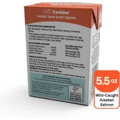 CANIDAE Sustain Bone Broth Toppers Premium Recipe With Wild-Caught Salmon Topper Dog Food, 5.5-oz Can, Case Of 12 -Blue Buffalo Shop 574902 PT1. AC SS1800 V1658230591