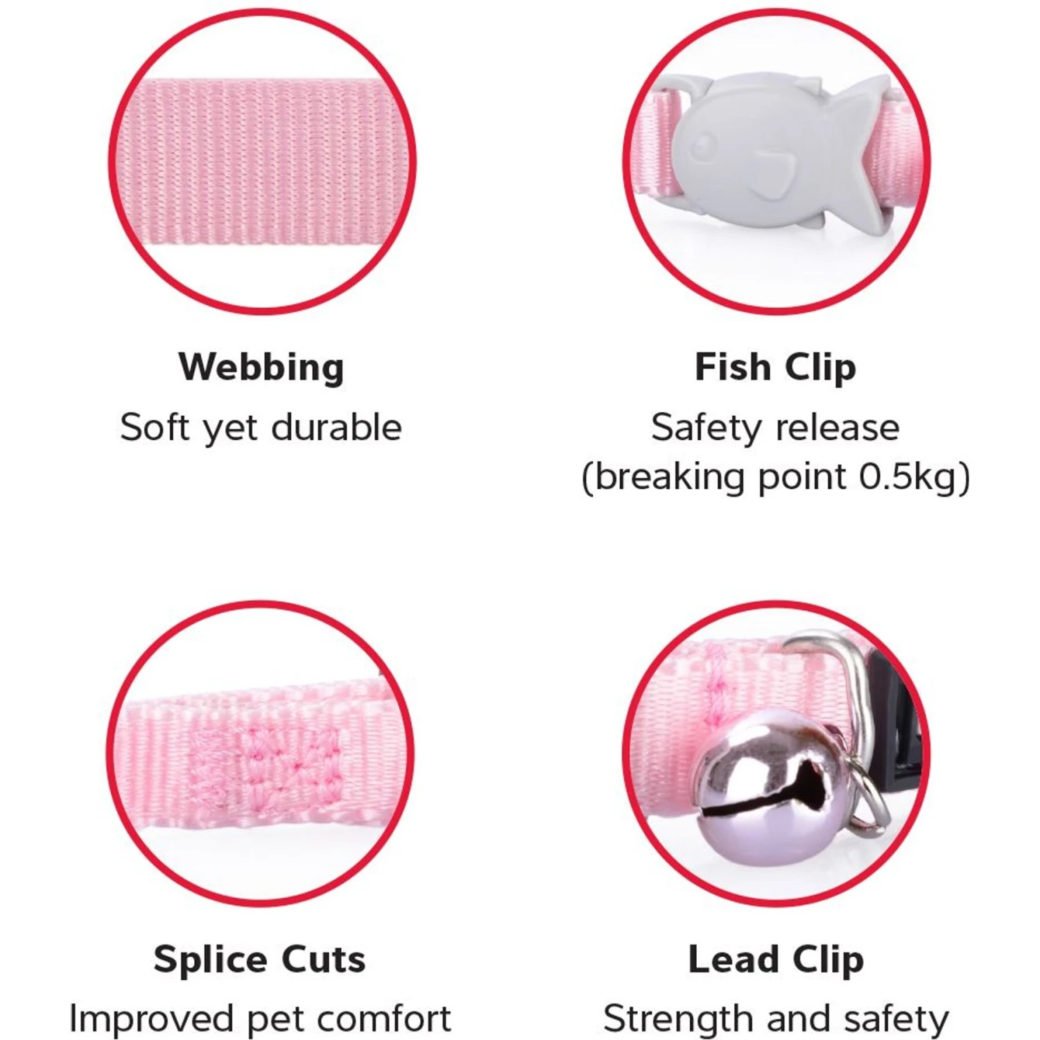 Red Dingo Nylon Breakaway Kitten Collar 6 Red Dingo Nylon Breakaway Kitten Collar - Image 4