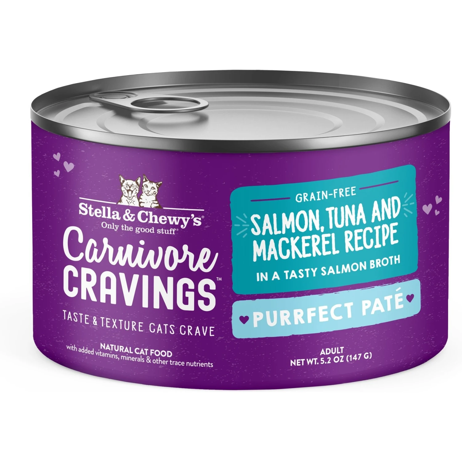 Stella & Chewy's Purrfect Pate Salmon, Tuna & Mackerel Flavored Pate Wet Cat Food 3 Stella & Chewy's Purrfect Pate Salmon, Tuna & Mackerel Flavored Pate Wet Cat Food