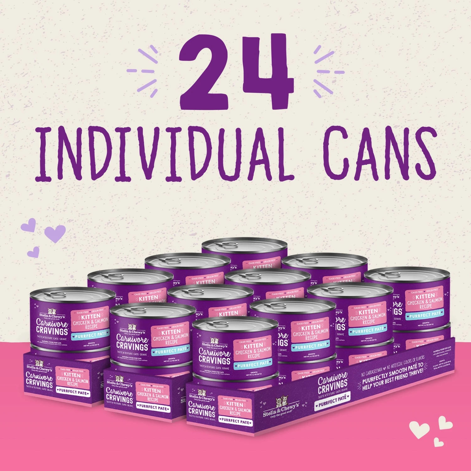 Stella & Chewy's Chicken & Salmon Flavored Pate Kitten Wet Cat Food 8 Stella & Chewy's Chicken & Salmon Flavored Pate Kitten Wet Cat Food - Image 6