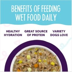 Weruva Meals 'n More Natural Wet Dog Food, Steak Frites Dinner Plus Skin & Coat Health, 3.5-oz Cup, 12 Count 16 Weruva Meals 'n More Natural Wet Dog Food, Steak Frites Dinner Plus Skin & Coat Health, 3.5-oz Cup, 12 Count -Blue Buffalo Shop 578382 PT5. AC SS1800 V1695832228
