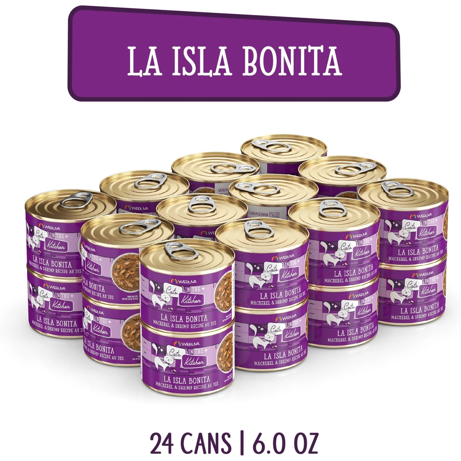 Weruva Cats In The Kitchen La Isla Bonita Mackerel & Shrimp Au Jus Grain-Free Canned Cat Food 5 Weruva Cats In The Kitchen La Isla Bonita Mackerel & Shrimp Au Jus Grain-Free Canned Cat Food - Image 3