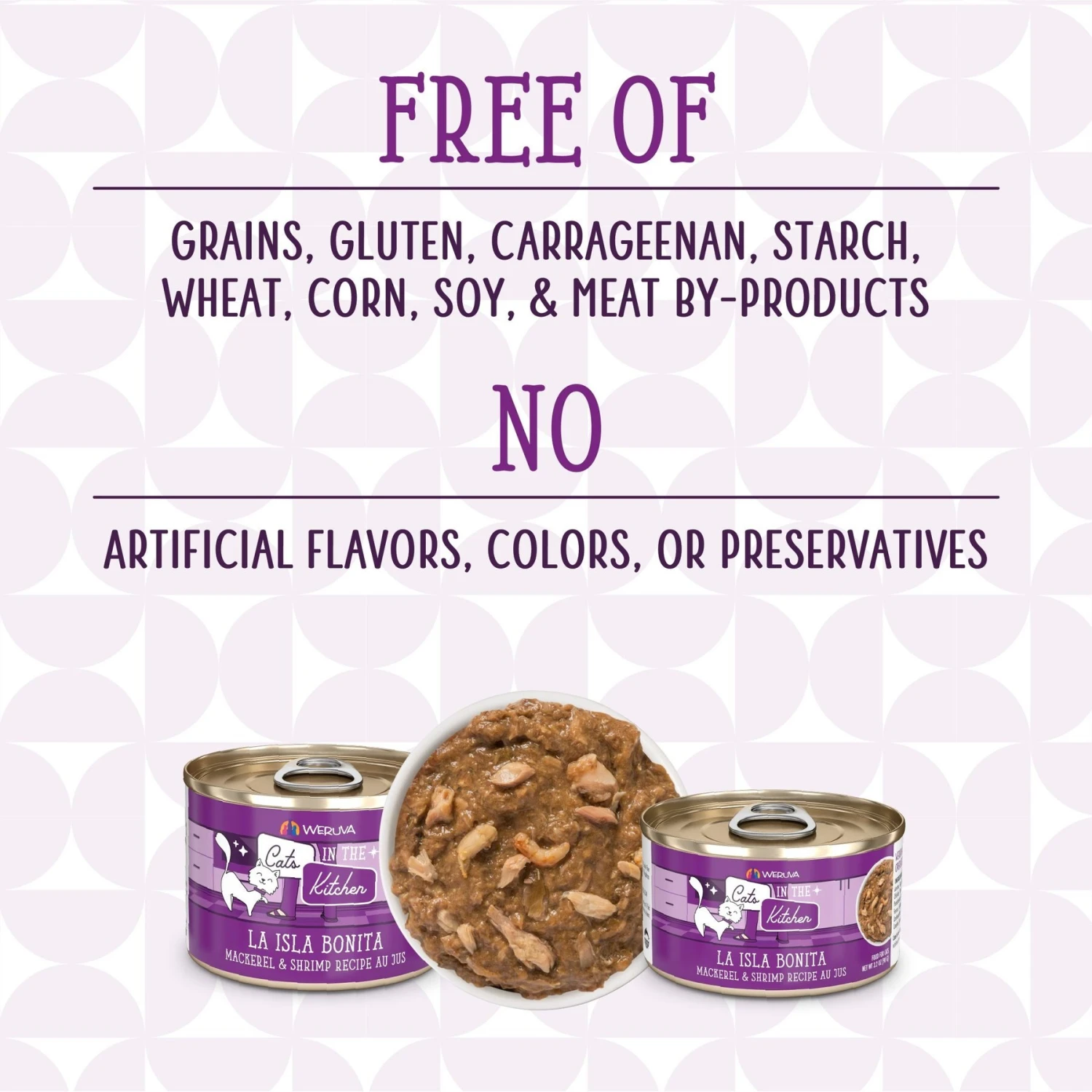 Weruva Cats In The Kitchen La Isla Bonita Mackerel & Shrimp Au Jus Grain-Free Canned Cat Food 7 Weruva Cats In The Kitchen La Isla Bonita Mackerel & Shrimp Au Jus Grain-Free Canned Cat Food - Image 5