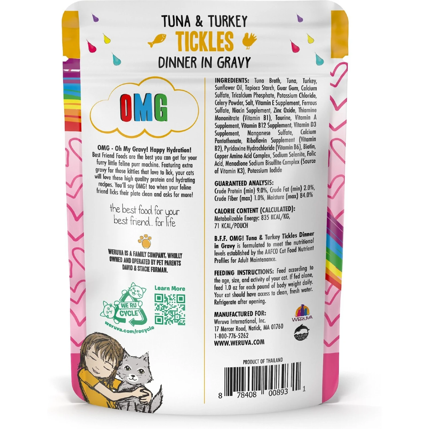 BFF Tuna & Turkey Tickles Dinner In Gravy Wet Cat Food Pouches 11 BFF Tuna & Turkey Tickles Dinner In Gravy Wet Cat Food Pouches - Image 9