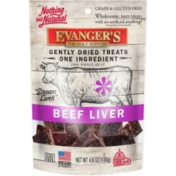 Evanger's Nothing But Natural Beef Liver Gently Dried Dog & Cat Treats