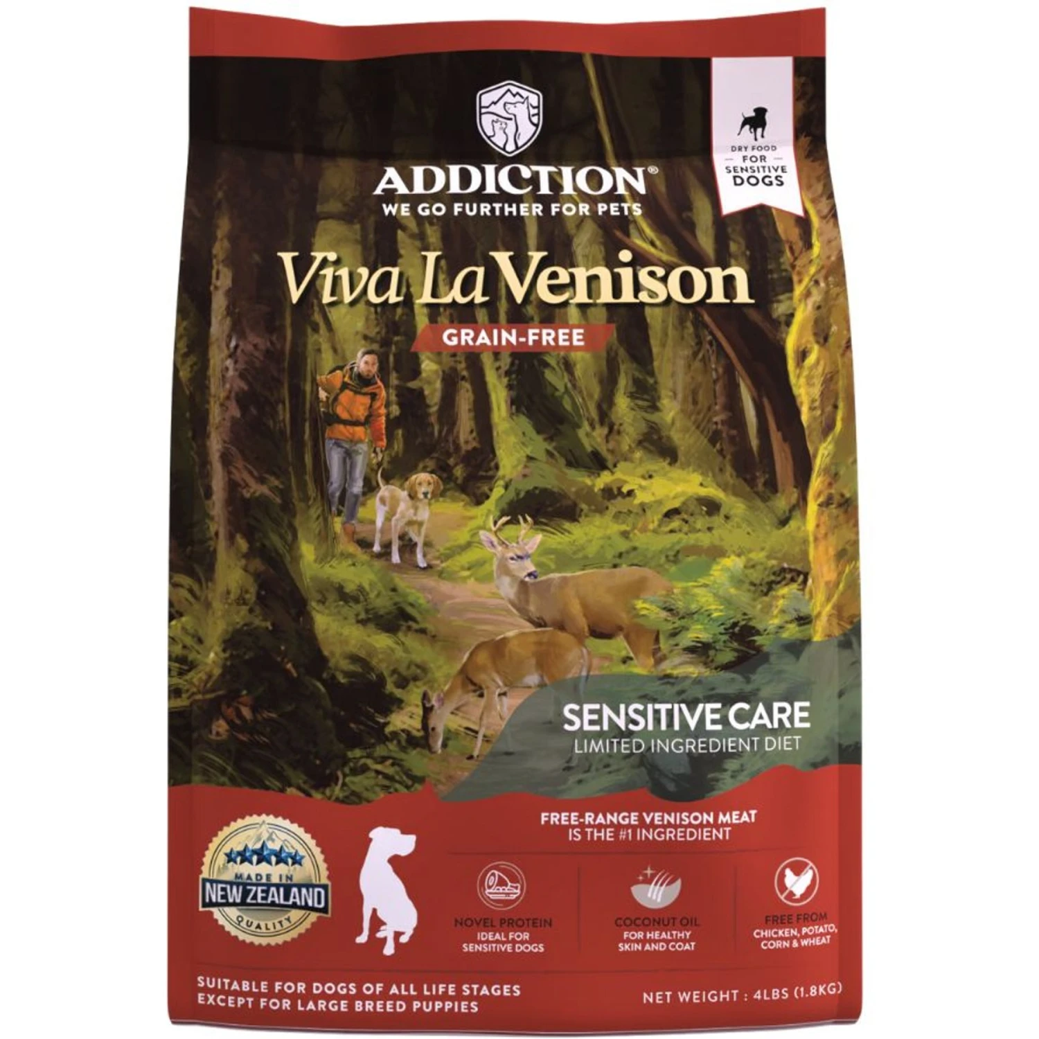 Addiction Grain-Free Viva La Venison Dry Dog Food 3 Addiction Grain-Free Viva La Venison Dry Dog Food