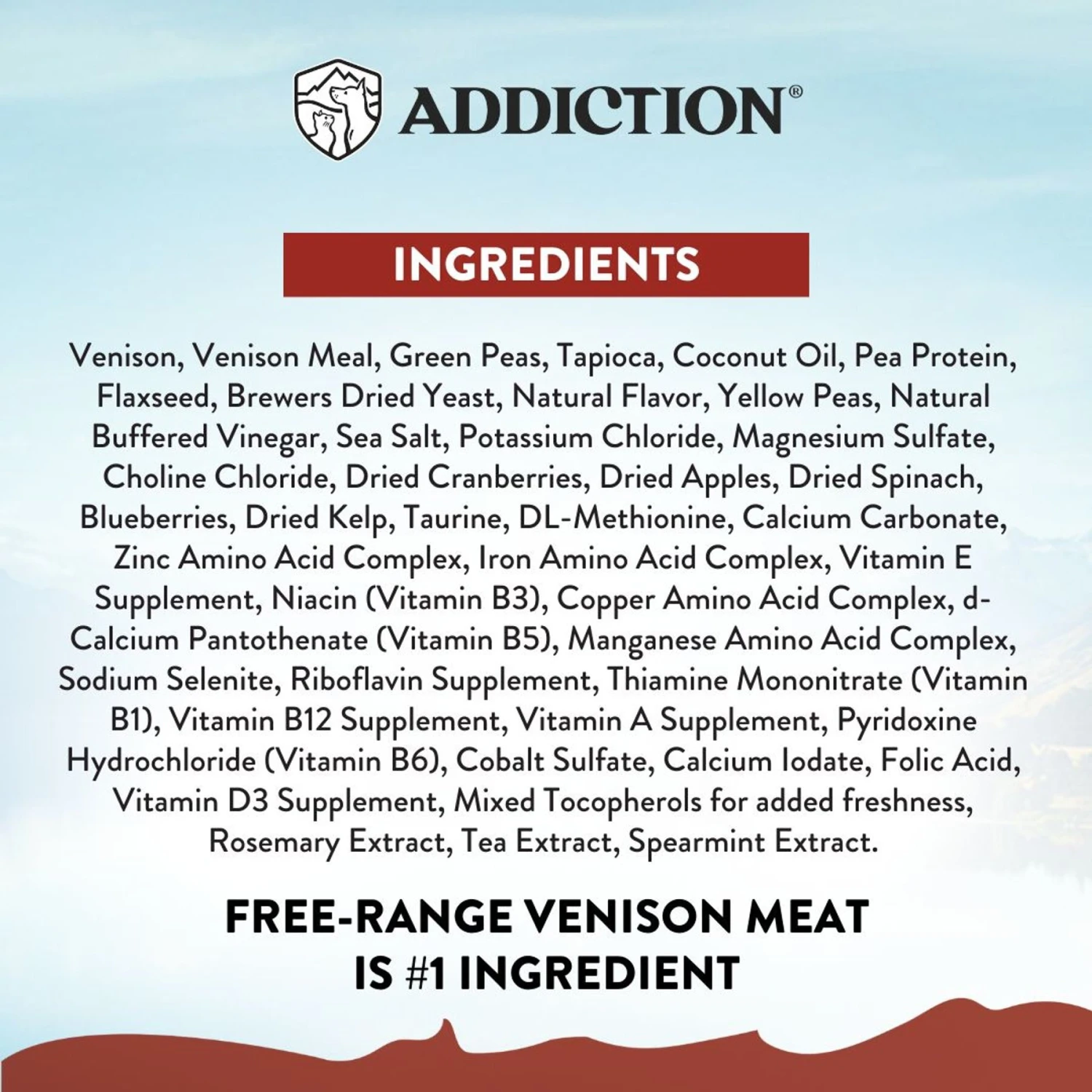 Addiction Grain-Free Viva La Venison Dry Dog Food 8 Addiction Grain-Free Viva La Venison Dry Dog Food - Image 6