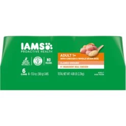 Iams ProActive Health Classic Ground With Chicken & Whole Grain Rice Adult Wet Dog Food