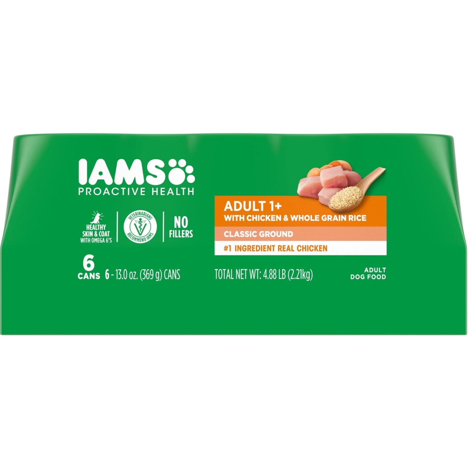 Iams ProActive Health Classic Ground With Chicken & Whole Grain Rice Adult Wet Dog Food 3 Iams ProActive Health Classic Ground With Chicken & Whole Grain Rice Adult Wet Dog Food