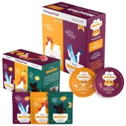 Made By Nacho Cuts In Gravy Recipes With Bone Broth Variety Pack Wet Cat Food & Made By Nacho Minced Recipes With Bone Broth Variety Pack Wet Cat Food
