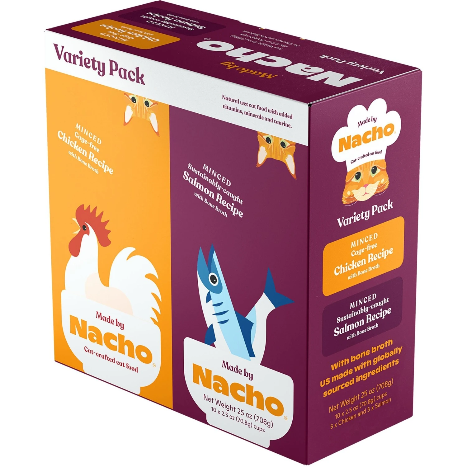 Made By Nacho Cuts In Gravy Recipes With Bone Broth Variety Pack Wet Cat Food & Made By Nacho Minced Recipes With Bone Broth Variety Pack Wet Cat Food 6 Made By Nacho Cuts In Gravy Recipes With Bone Broth Variety Pack Wet Cat Food & Made By Nacho Minced Recipes With Bone Broth Variety Pack Wet Cat Food - Image 4