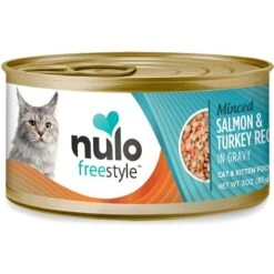 Nulo Freestyle Minced Salmon & Turkey In Gravy Grain-Free Canned Cat & Kitten Food & Nulo Freestyle Shredded Turkey & Halibut In Gravy Grain-Free Canned Cat Food 8 Nulo Freestyle Minced Salmon & Turkey In Gravy Grain-Free Canned Cat & Kitten Food & Nulo Freestyle Shredded Turkey & Halibut In Gravy Grain-Free Canned Cat Food -Blue Buffalo Shop 607742 PT1. AC SS1800 V1660841229