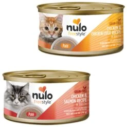 Nulo FreeStyle Chicken & Salmon Pate Wet Cat Food & Nulo FreeStyle Chicken & Chicken Liver Pate Wet Cat Food