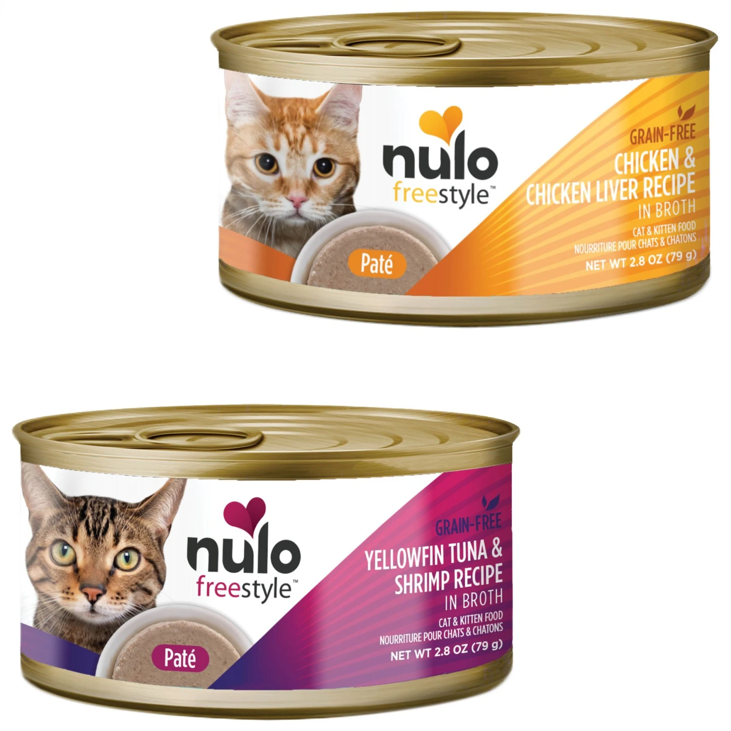 Nulo FreeStyle Yellowfin Tuna & Shrimp Pate Wet Cat Food & Nulo FreeStyle Chicken & Chicken Liver Pate Wet Cat Food 3 Nulo FreeStyle Yellowfin Tuna & Shrimp Pate Wet Cat Food & Nulo FreeStyle Chicken & Chicken Liver Pate Wet Cat Food