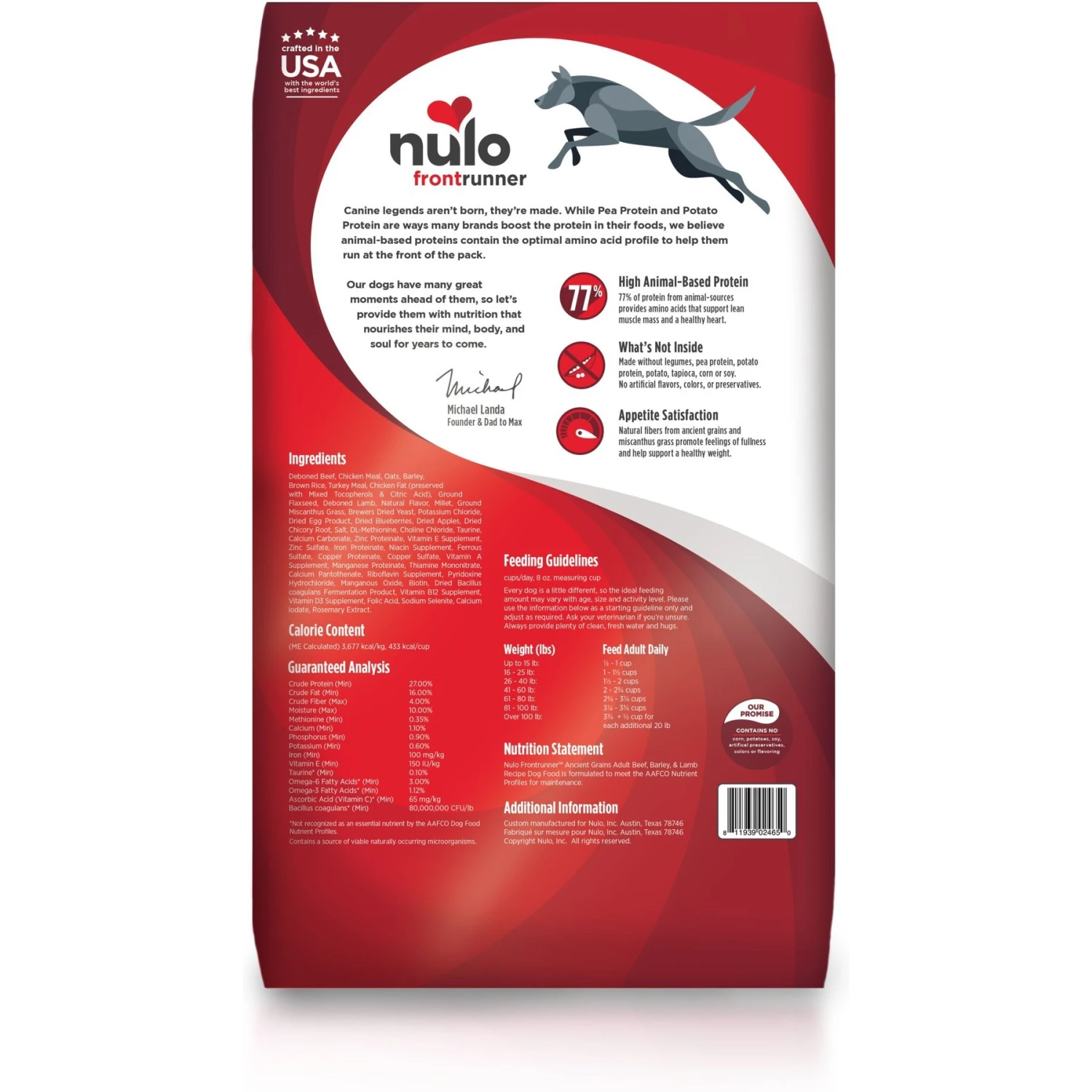 Nulo Frontrunner Ancient Grain Beef, Barley & Lamb Adult Dry Dog Food & Nulo FreeStyle Variety Pack Dog Food Topper 5 Nulo Frontrunner Ancient Grain Beef, Barley & Lamb Adult Dry Dog Food & Nulo FreeStyle Variety Pack Dog Food Topper - Image 3