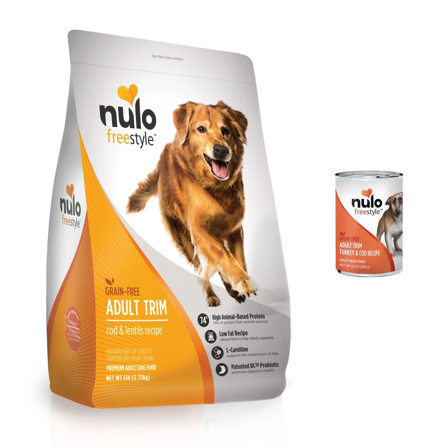 Nulo Freestyle Cod & Lentils Recipe Grain-Free Adult Trim Dry Dog Food & Nulo Freestyle Turkey & Cod Recipe Grain-Free Adult Trim Canned Dog Food 3 Nulo Freestyle Cod & Lentils Recipe Grain-Free Adult Trim Dry Dog Food & Nulo Freestyle Turkey & Cod Recipe Grain-Free Adult Trim Canned Dog Food