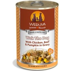 Weruva Wok The Dog With Chicken, Beef & Pumpkin In Gravy Grain-Free Canned Dog Food & Weruva Steak Frites Dinner With Beef, Pumpkin & Sweet Potatoes In Gravy Grain-Free Canned Dog Food -Blue Buffalo Shop 611438 PT2. AC SS1800 V1661528336