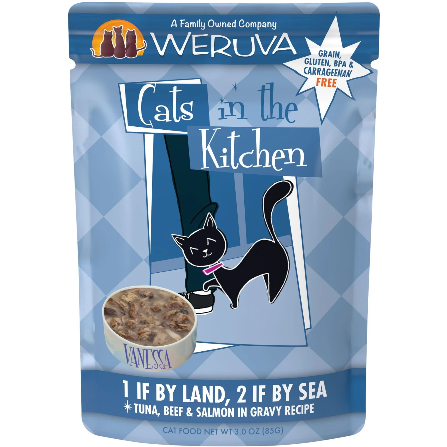 Weruva Cats In The Kitchen Pumpkin Jack Splash Tuna In Pumpkin Soup Grain-Free Cat Food Pouches & Weruva Cats In The Kitchen 1 If By Land, 2 If By Sea Tuna, Beef & Salmon Recipe Grain-Free Cat Food Pouches 9 Weruva Cats In The Kitchen Pumpkin Jack Splash Tuna In Pumpkin Soup Grain-Free Cat Food Pouches & Weruva Cats In The Kitchen 1 If By Land, 2 If By Sea Tuna, Beef & Salmon Recipe Grain-Free Cat Food Pouches - Image 7