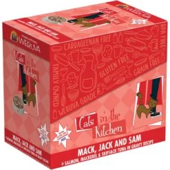 Weruva Cats In The Kitchen Mack, Jack & Sam Salmon, Mackerel & Tuna Recipe Grain-Free Cat Food Pouches & Weruva Cats In The Kitchen Love Me Tender Chicken & Duck Recipe Grain-Free Cat Food Pouches -Blue Buffalo Shop 611486 PT4. AC SS1800 V1661528754