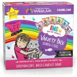 Weruva Cats In The Kitchen Cuties Variety Pack Grain-Free Canned Cat Food & BFF Rainbow A Gogo Variety Pack Wet Cat Food Pouches, 3-oz, Case Of 12 12 Weruva Cats In The Kitchen Cuties Variety Pack Grain-Free Canned Cat Food & BFF Rainbow A Gogo Variety Pack Wet Cat Food Pouches, 3-oz, Case Of 12 -Blue Buffalo Shop 611630 PT5. AC SS1800 V1661530856