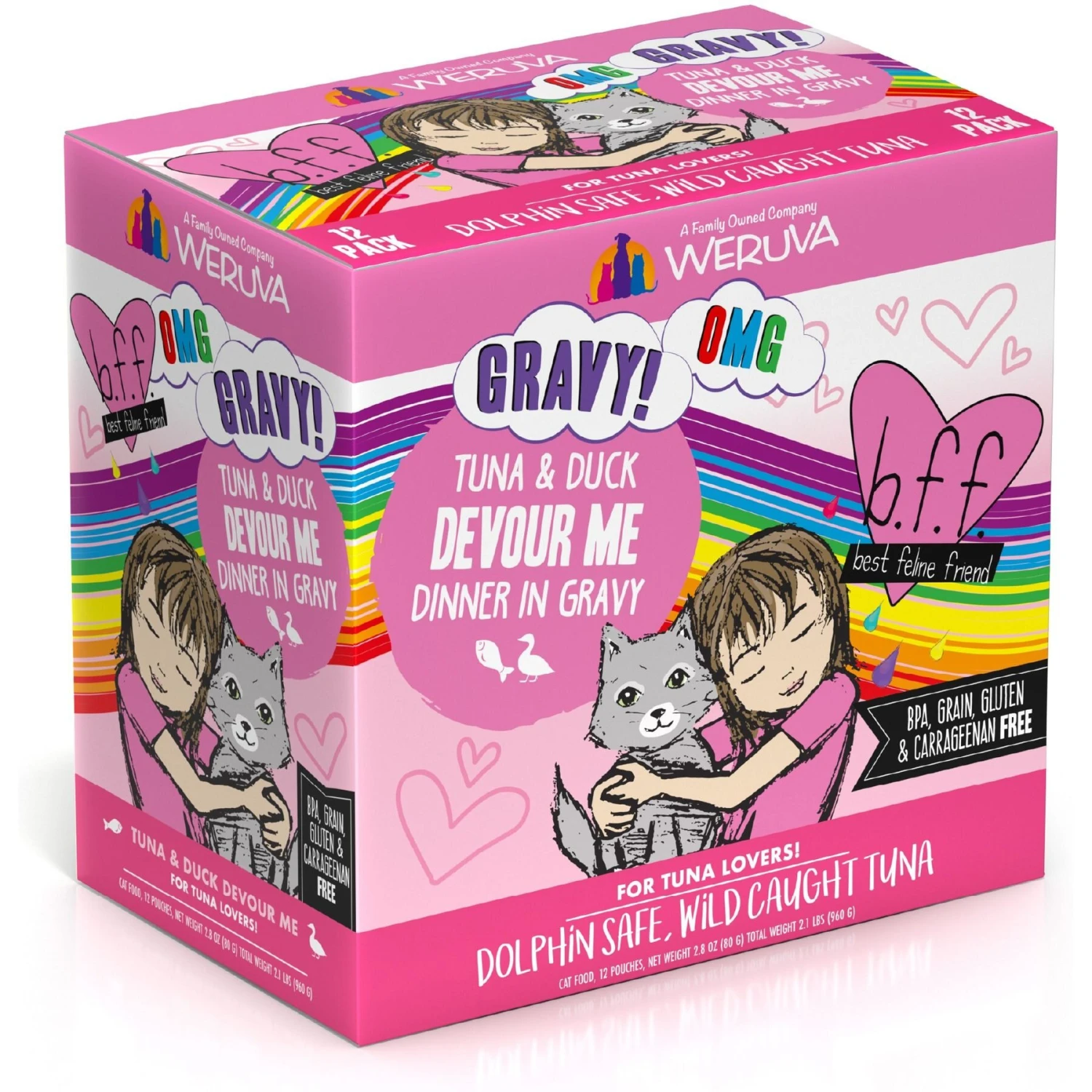 BFF Tuna & Chicken Charm Me Dinner In Gravy Wet Cat Food Pouches & BFF Tuna & Duck Devour Me Dinner In Gravy Wet Cat Food Pouches 8 BFF Tuna & Chicken Charm Me Dinner In Gravy Wet Cat Food Pouches & BFF Tuna & Duck Devour Me Dinner In Gravy Wet Cat Food Pouches - Image 6