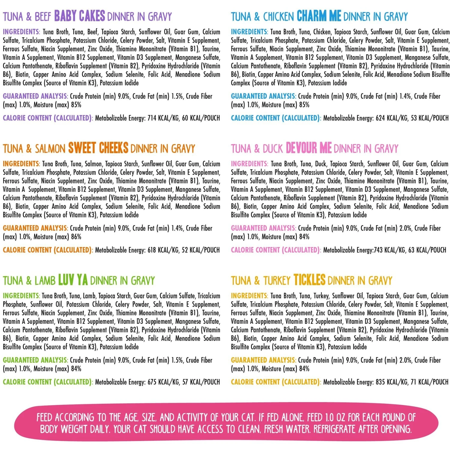 BFF Rainbow A Gogo Variety Pack Wet Cat Food Pouches, 3-oz, Case Of 12 & BFF OMG Rainbow Road Variety Pack Grain-Free Canned Cat Food 6 BFF Rainbow A Gogo Variety Pack Wet Cat Food Pouches, 3-oz, Case Of 12 & BFF OMG Rainbow Road Variety Pack Grain-Free Canned Cat Food - Image 4