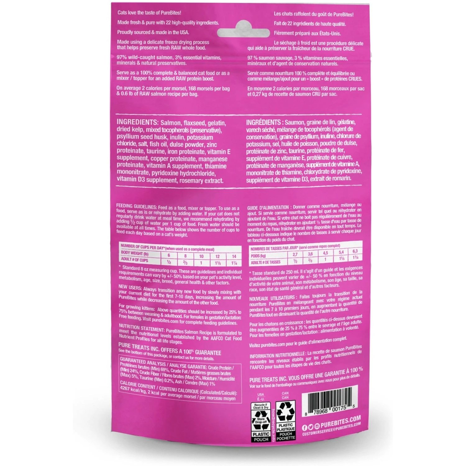 PureBites Salmon Freeze-Dried Topper For Cats 4 PureBites Salmon Freeze-Dried Topper For Cats - Image 2