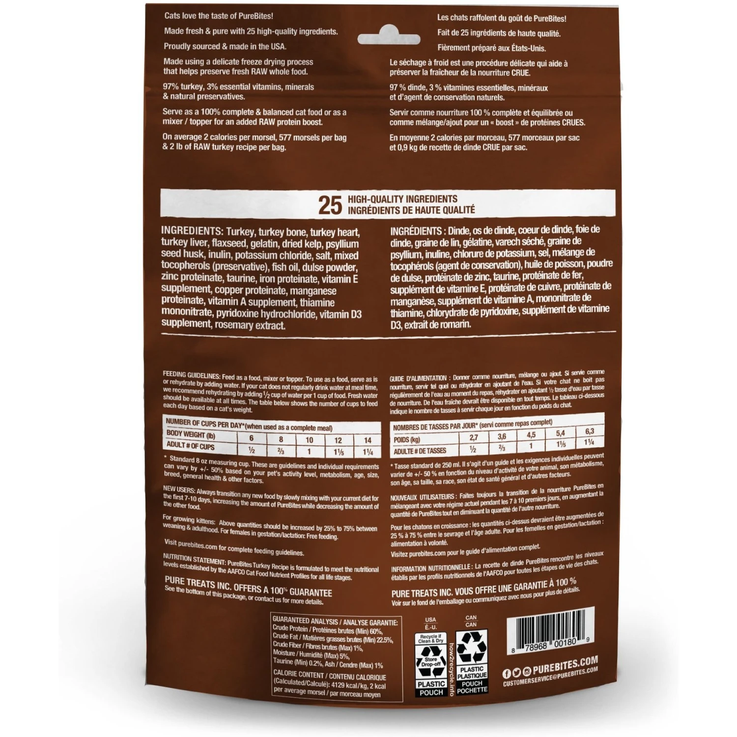 PureBites Turkey Freeze-Dried Topper For Cats 4 PureBites Turkey Freeze-Dried Topper For Cats - Image 2