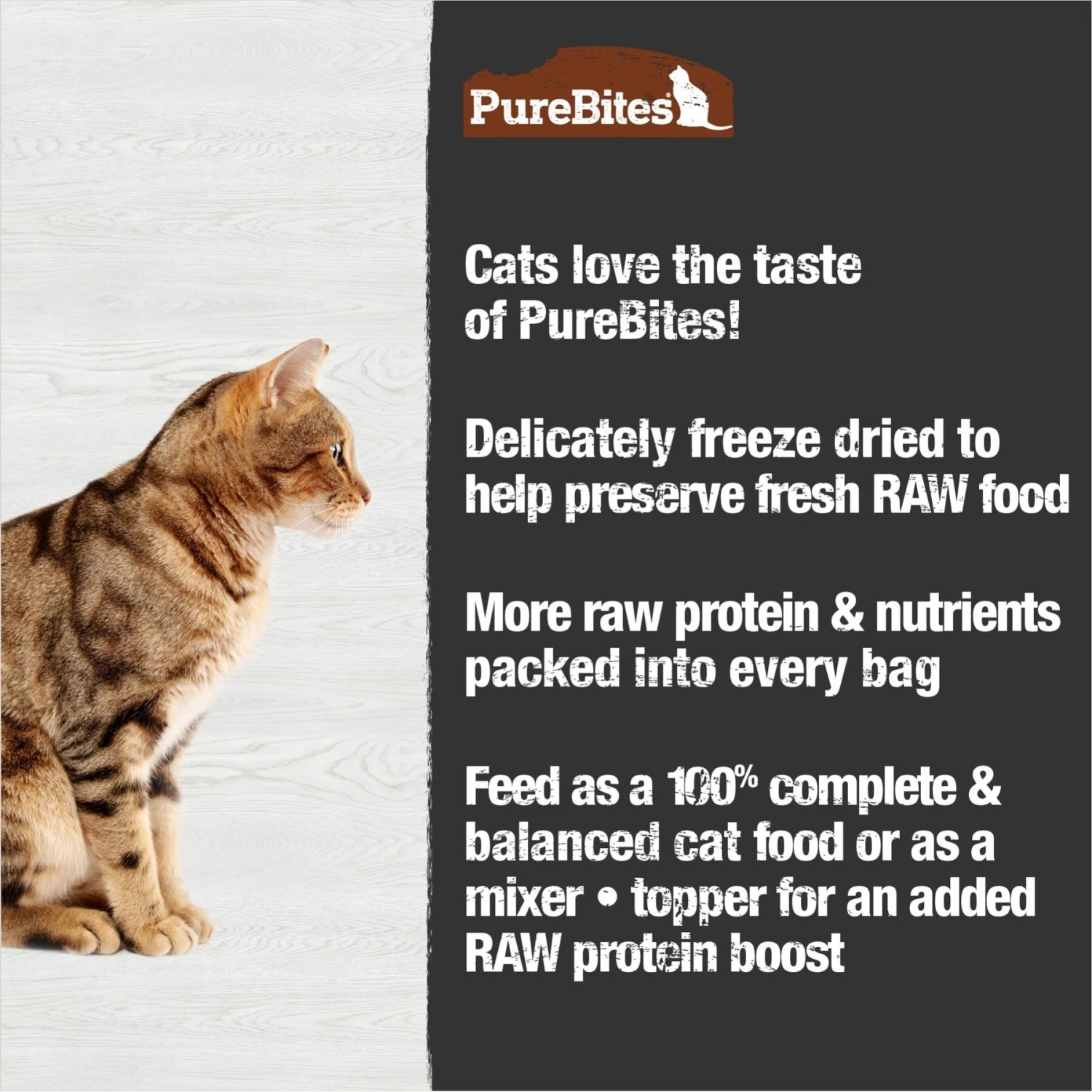 PureBites Turkey Freeze-Dried Topper For Cats 6 PureBites Turkey Freeze-Dried Topper For Cats - Image 4