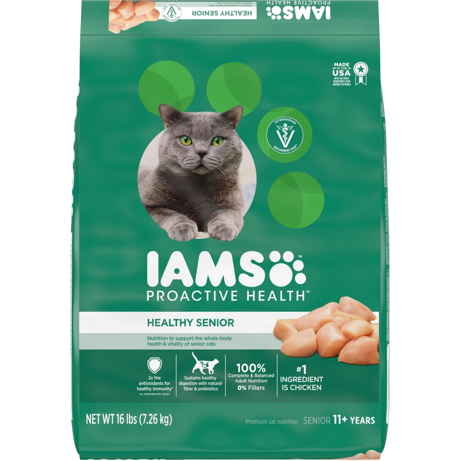 Iams ProActive Health Healthy Senior Dry Cat Food 3 Iams ProActive Health Healthy Senior Dry Cat Food