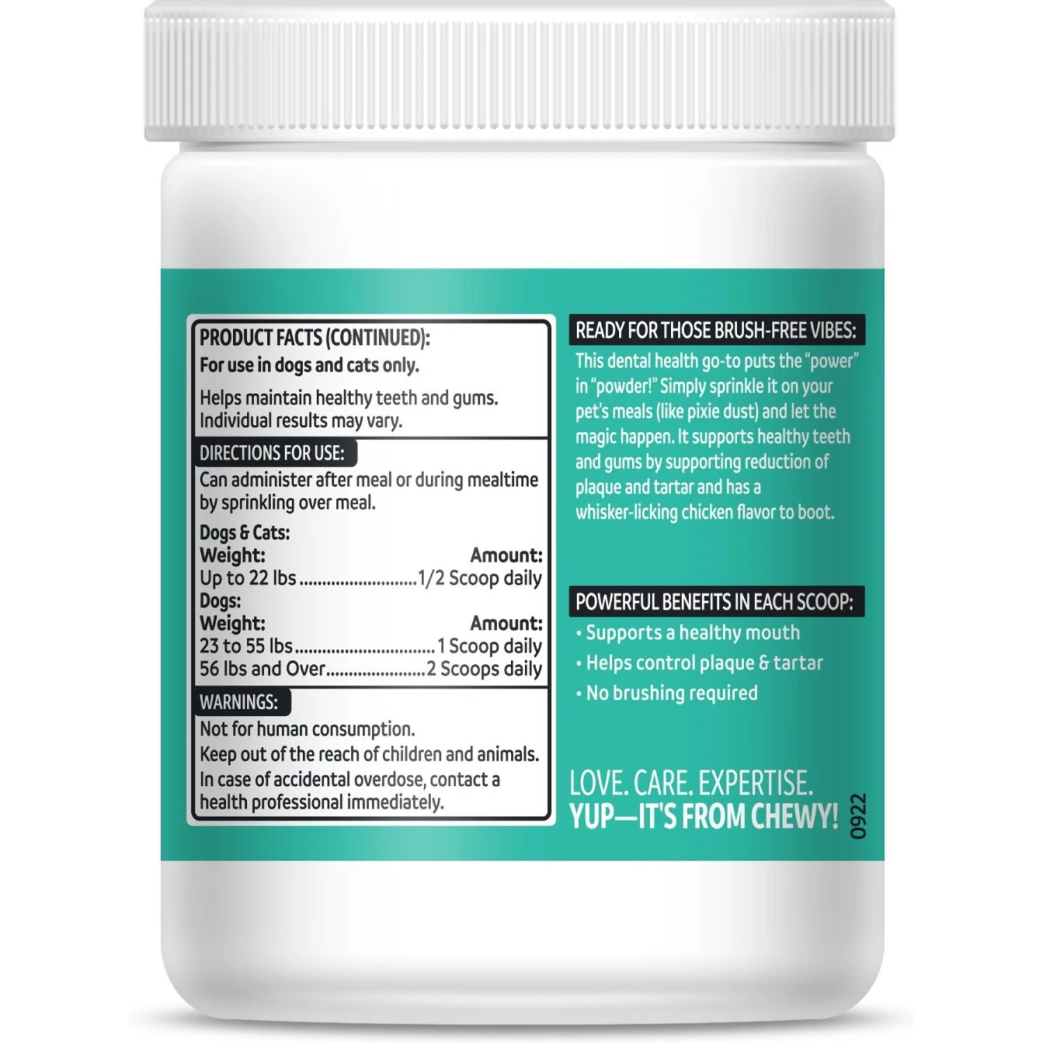 Vibeful Dental Health Chicken Flavored Powder Dental Supplement For Dogs & Cats 5 Vibeful Dental Health Chicken Flavored Powder Dental Supplement For Dogs & Cats - Image 3