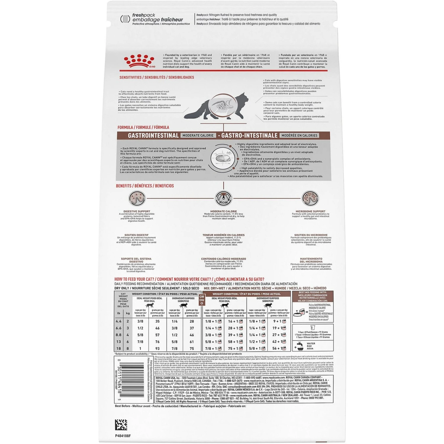 Royal Canin Veterinary Diet Adult Gastrointestinal Moderate Calorie Dry Cat Food 4 Royal Canin Veterinary Diet Adult Gastrointestinal Moderate Calorie Dry Cat Food - Image 2