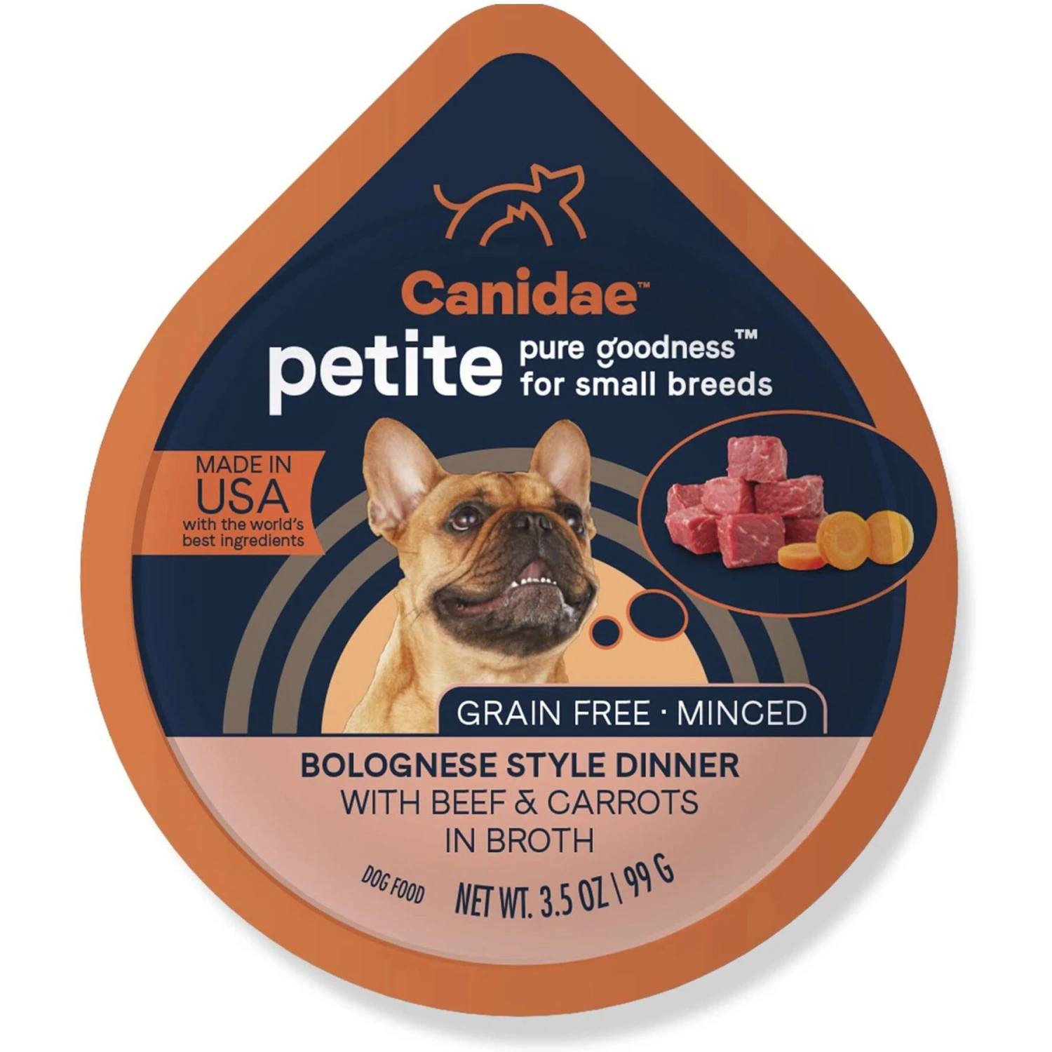 CANIDAE PURE Petite All Stages Small Breed Terrine Style Dinner With Chicken & Peas Wet Dog Food Trays, 3.5-oz, Case Of 12 & CANIDAE PURE Petite All Stages Small Breed Bolognese Style Dinner With Beef & Carrots Wet Dog Food Trays, 3.5-oz, Case Of 12 8 CANIDAE PURE Petite All Stages Small Breed Terrine Style Dinner With Chicken & Peas Wet Dog Food Trays, 3.5-oz, Case Of 12 & CANIDAE PURE Petite All Stages Small Breed Bolognese Style Dinner With Beef & Carrots Wet Dog Food Trays, 3.5-oz, Case Of 12 - Image 6