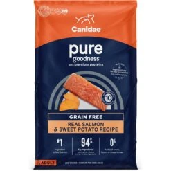 CANIDAE PURE All Stages Grain-Free Limited Ingredient Salmon & Sweet Potato Recipe Canned Dog Food, 13-oz & CANIDAE Grain-Free PURE Limited Ingredient Salmon & Sweet Potato Recipe Dry Dog Food -Blue Buffalo Shop 632510 PT1. AC SS1800 V1684789714