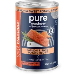 CANIDAE PURE All Stages Grain-Free Limited Ingredient Salmon & Sweet Potato Recipe Canned Dog Food, 13-oz & CANIDAE Grain-Free PURE Limited Ingredient Salmon & Sweet Potato Recipe Dry Dog Food -Blue Buffalo Shop 632510 PT5. AC SS1800 V1684789714
