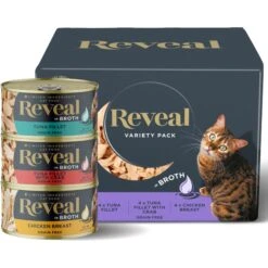 Reveal Natural Grain-Free Variety Fish & Chicken In Broth Flavored Wet Cat Food