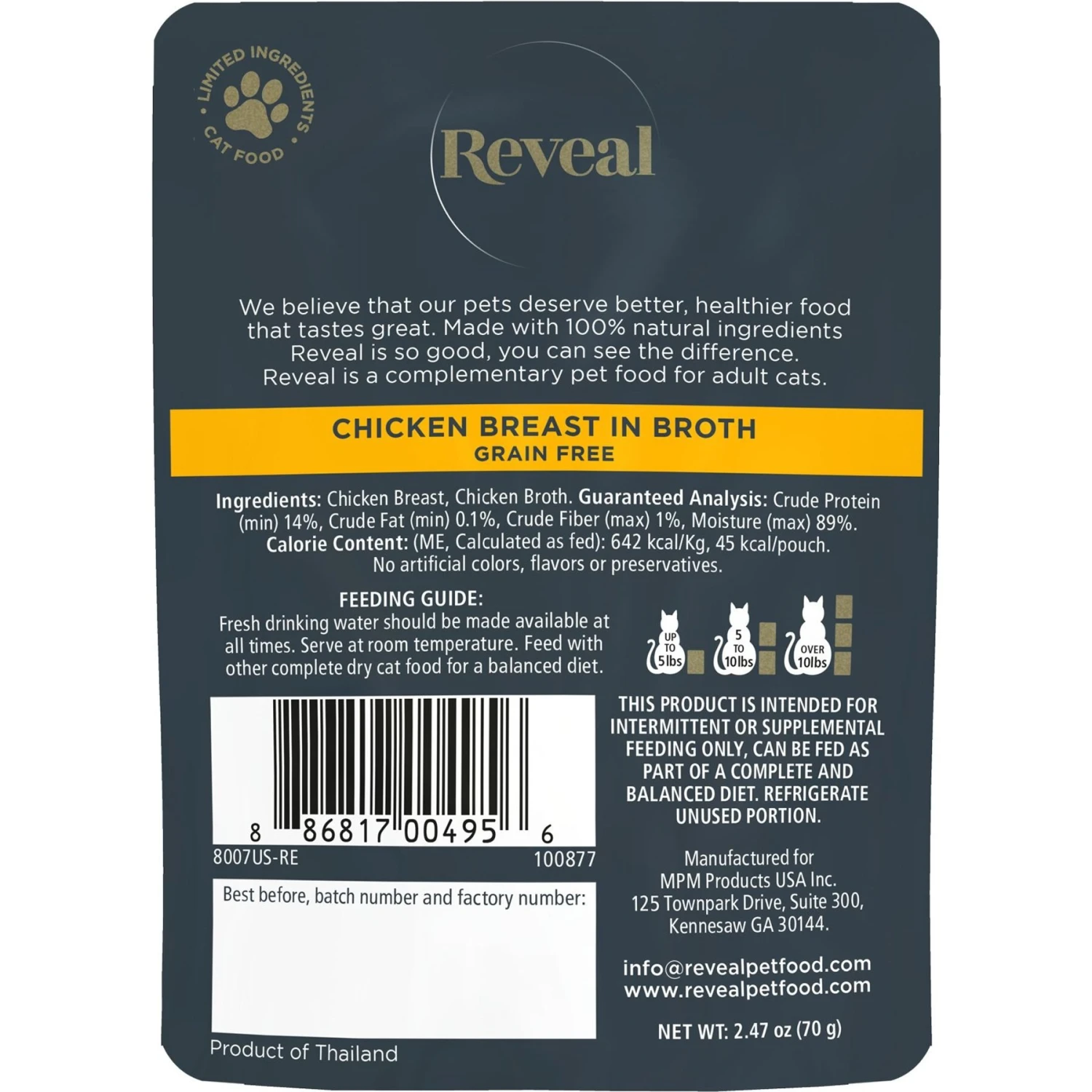 Reveal Natural Grain-Free Chicken Breast In Broth Flavored Wet Cat Food 4 Reveal Natural Grain-Free Chicken Breast In Broth Flavored Wet Cat Food - Image 2
