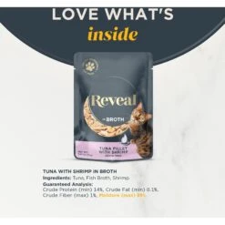 Reveal Natural Grain-Free Tuna With Shrimp In Broth Flavored Wet Cat Food 11 Reveal Natural Grain-Free Tuna With Shrimp In Broth Flavored Wet Cat Food -Blue Buffalo Shop 638086 PT2. AC SS1800 V1663106012