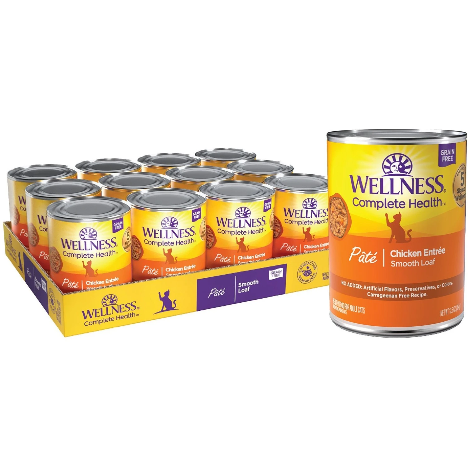 Wellness Complete Health Pate Chicken Entree Grain-Free Natural Canned Cat Food + 2 Items 7 Wellness Complete Health Pate Chicken Entree Grain-Free Natural Canned Cat Food + 2 Items - Image 5